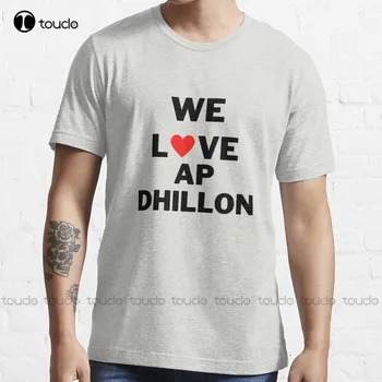 Мы любим Ap Dhillon | Ap Dhillon Punjabi Singer | Пенджаб | A P Dhillon | Diljit Dosanjh Футболка Женская Мужская Рабочие рубашки Xs-5Xl